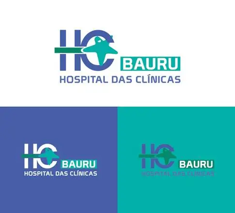 Logo do hospital das clínicas de Bauru